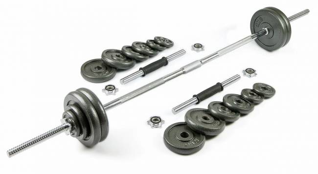 Набор гантели и штанга "ATLAS SPORT", 50кг в чемодане (металл краш) Набор гантели и штанга "ATLAS SPORT", 50кг в чемодане (металл краш)