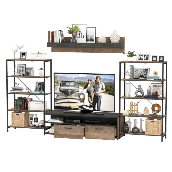 Стенка для гостиной Трувор № 111 цвет дуб гранж песочный/интра Стенка для гостиной Трувор № 111 цвет дуб гранж песочный/интра