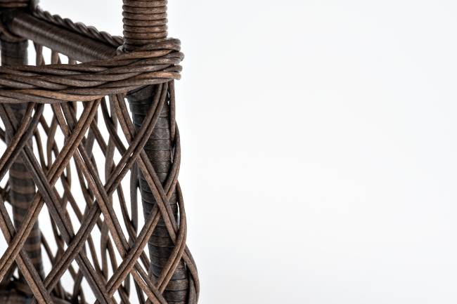 "Эспрессо" плетеный круглый стол, диаметр 80 см, цвет коричневый "Эспрессо" плетеный круглый стол, диаметр 80 см, цвет коричневый