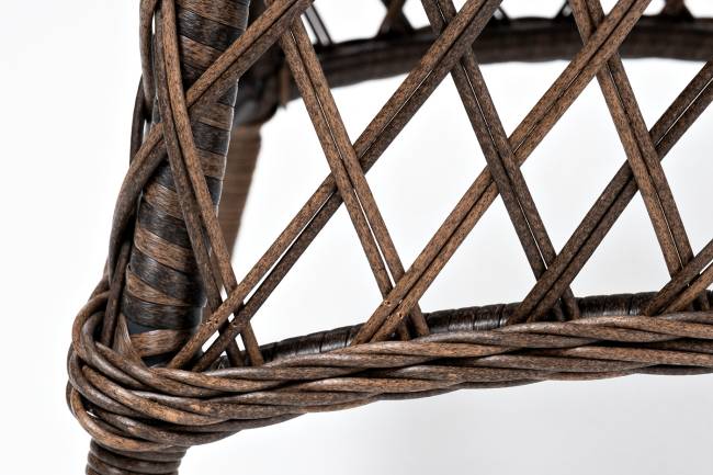 "Эспрессо" плетеный круглый стол, диаметр 80 см, цвет коричневый "Эспрессо" плетеный круглый стол, диаметр 80 см, цвет коричневый