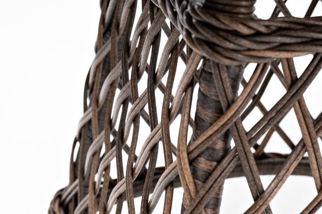 "Эспрессо" плетеный круглый стол, диаметр 80 см, цвет коричневый "Эспрессо" плетеный круглый стол, диаметр 80 см, цвет коричневый