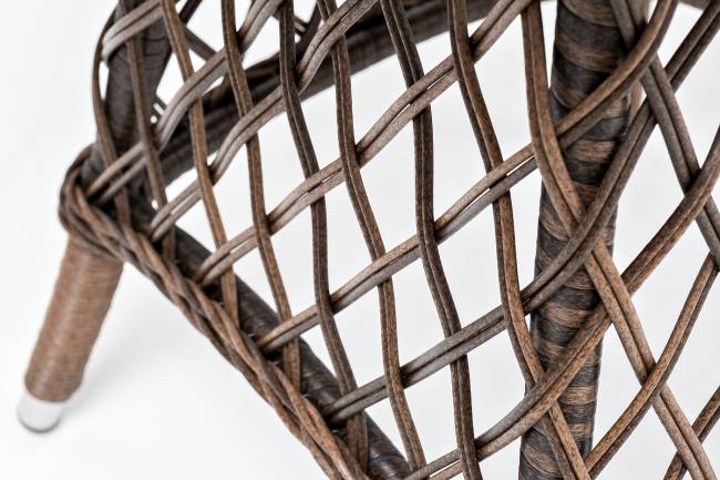 "Эспрессо" плетеный круглый стол, диаметр 80 см, цвет коричневый "Эспрессо" плетеный круглый стол, диаметр 80 см, цвет коричневый