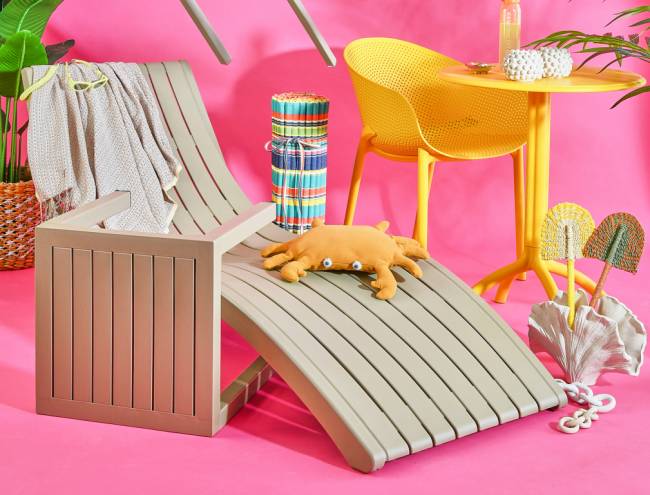 Стол пластиковый Octopus желтый Ø600х750 мм