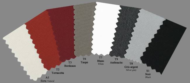 Зонт профессиональный 3х3 м Napoli Standard антрацит, бордовый 3000х3000 мм