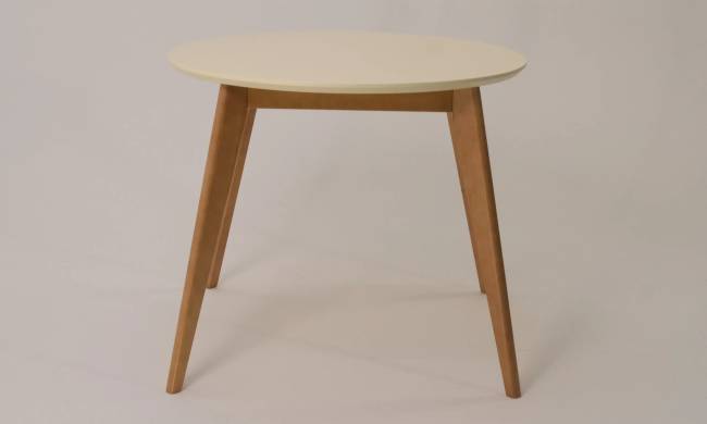 Стол Сканди К 100, Натуральное дерево/Слоновая кость Стол Сканди К 100, Натуральное дерево/Слоновая кость