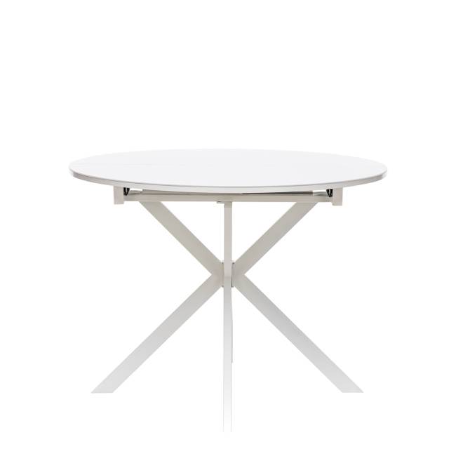 Стол раздвижной Leset Капри со стеклом Белый