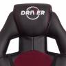Кресло DRIVER (22) кож/зам/ткань, черный/бордо, 36-6/TW-13