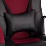 Кресло DRIVER (22) кож/зам/ткань, черный/бордо, 36-6/TW-13
