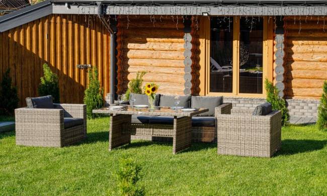 Комплект мебели KARL с обеденным столом (серый) Комплект мебели KARL с обеденным столом (серый)