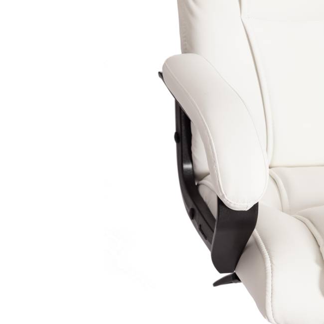 Кресло BERGAMO хром (22) кож/зам, белый, 36-01 белый кож/зам