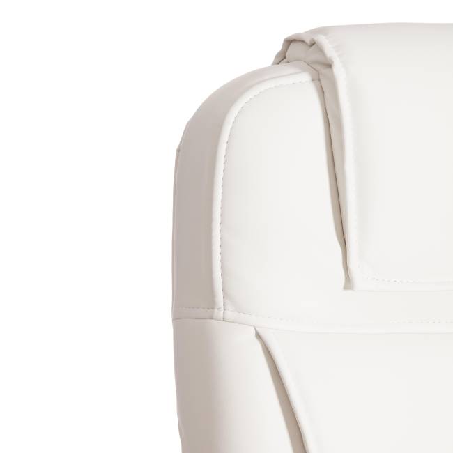 Кресло BERGAMO хром (22) кож/зам, белый, 36-01 белый кож/зам