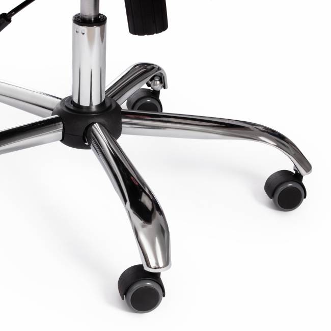 Кресло BERGAMO хром (22) кож/зам, белый, 36-01 белый кож/зам