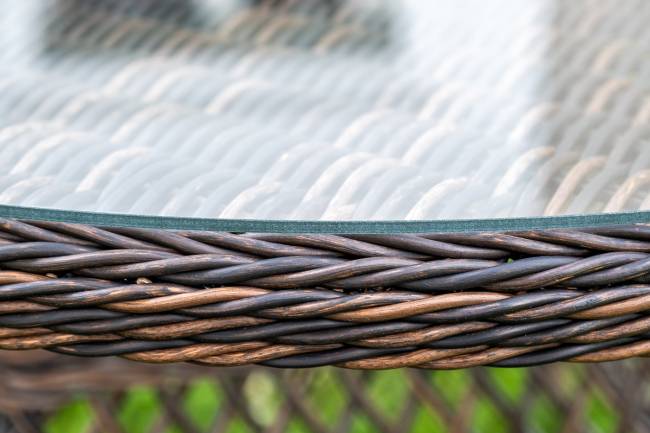 "Доппио" обеденная группа плетеная, цвет коричневый "Доппио" обеденная группа плетеная, цвет коричневый