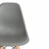 Стул CINDY (EAMES) (mod. 001) дерево бук/металл/сиденье пластик, 51x46x82см, серый/grey (Комплект из 4 шт.) серый/grey дерево бук/металл/сиденье пластик