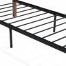 Кровать AT-915 дерево гевея/металл, 90*200 см (Single bed), красный дуб/черный дуб темный