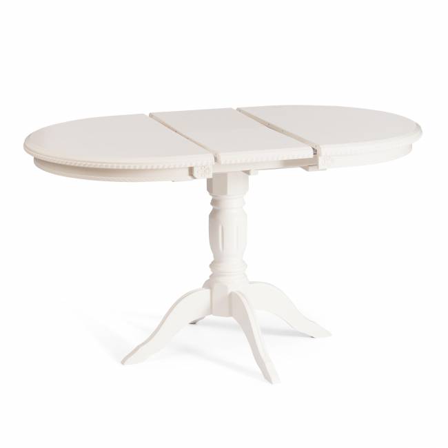 Стол STEFANO бук, мдф, 100+30x80x77см, Ivory white Ivory white бук, мдф Стол STEFANO бук, мдф, 100+30x80x77см, Ivory white Ivory white бук, мдф