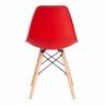 Стул CINDY (EAMES) (mod. 001) / 1 шт. в упаковке дерево бук/металл/сиденье пластик, 51x46x82.5см, красный/red красный/red дерево бук/металл/сиденье пластик