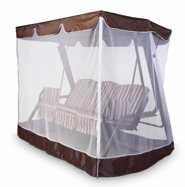 Тент-крыша + москитная сетка Барышня 247х170х185, шоколад