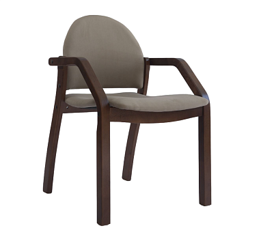 Стол Монте М 100 орех со стульями Джуно орех велюр бежевый