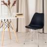 Стул TULIP IRON CHAIR (mod.EC-123) / 1 шт. в упаковке металл/пластик, 54,5*48*83,5см, черный черный металл/пластик
