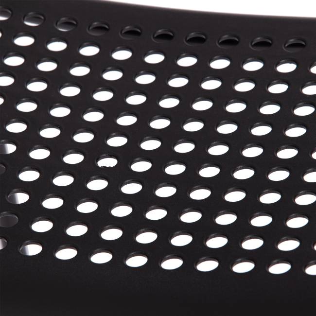 Стул ADDE (mod. C-049) металл/пластик, 39 х 49 х 78 см, Black (черный) (Комплект из 8 шт.) черный металл/пластик