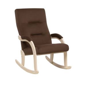 Кресло-качалка Leset Дэми Слоновая кость V23 молочный шоколад