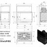 Топка OLIWIA/P/BS, Г-образное стекло справа