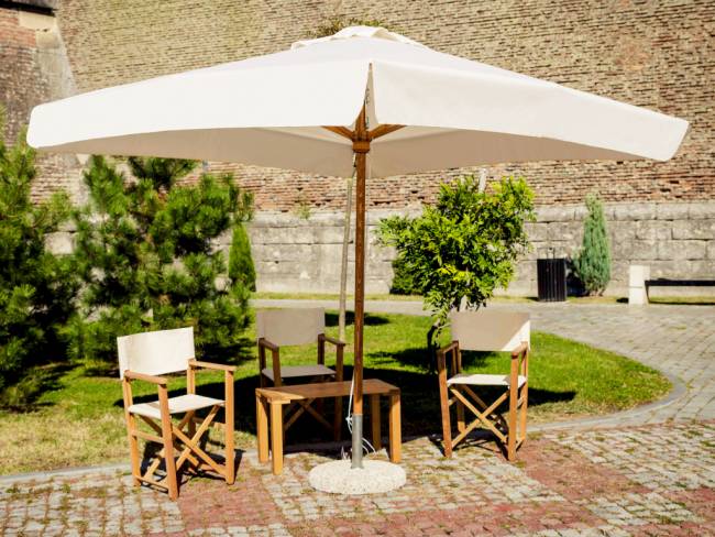 Зонт профессиональный 3х3 м Palladio Standard натуральный, слоновая кость 3000х3000 мм Зонт профессиональный 3х3 м Palladio Standard натуральный, слоновая кость 3000х3000 мм