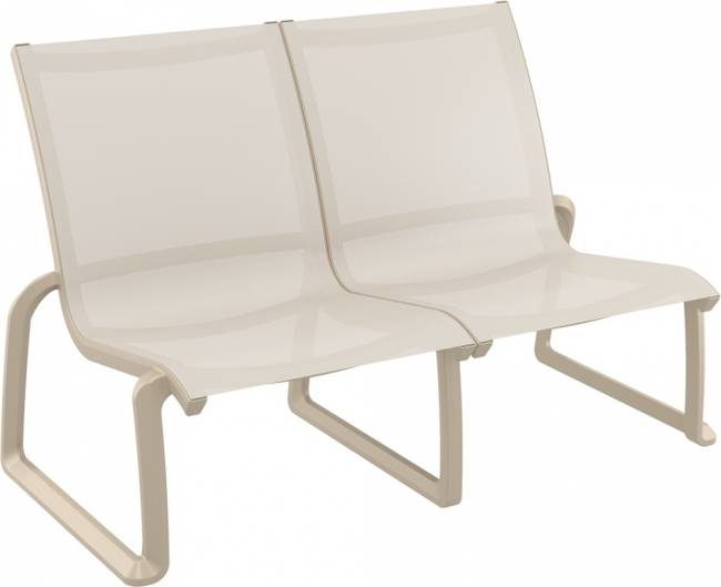 Диван пластиковый двухместный Pacific Lounge бежевый 760х800х850 мм